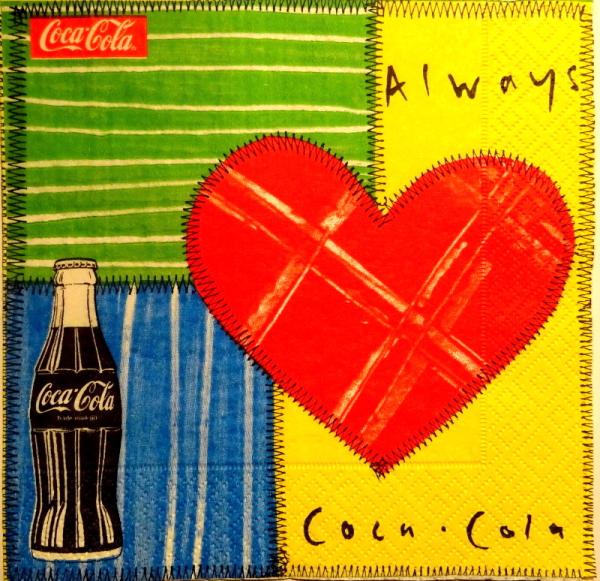 002 Coca Cola - 3-ply - (red/yellow)